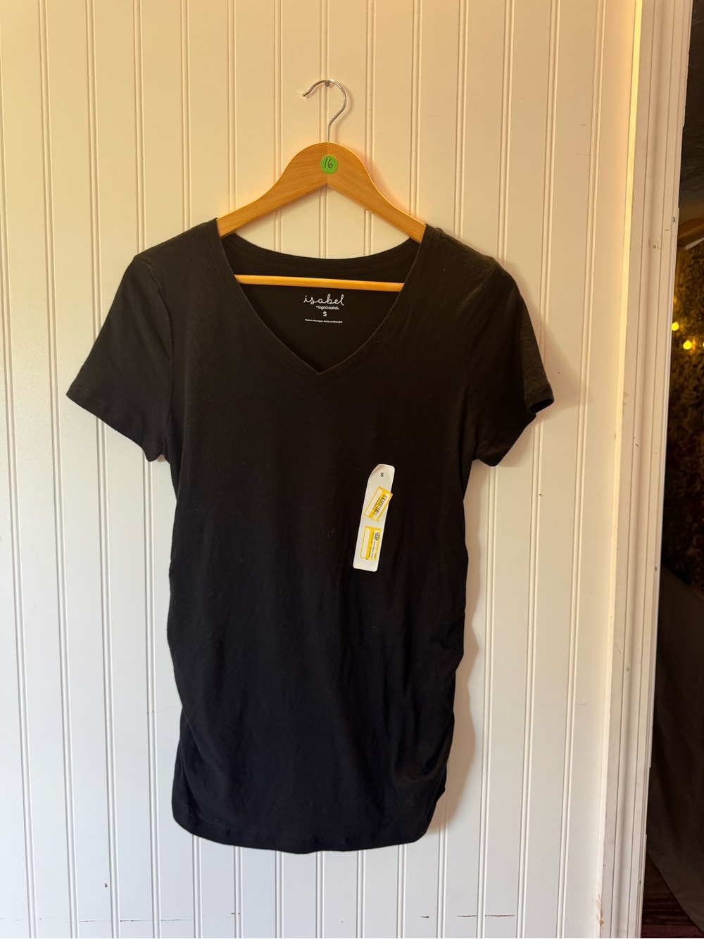 Ingrid & Isabel Black V-Neck Maternity Tee